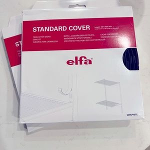 Elfa standard cover strips Graphite- set of 2